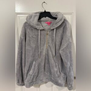 Lilly Pulitzer Gray Fleece Hoodie